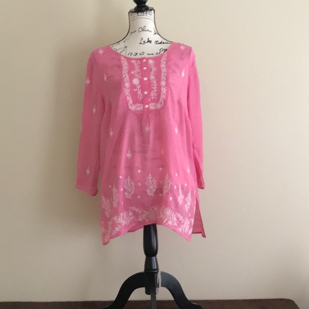 Pink boho shirt